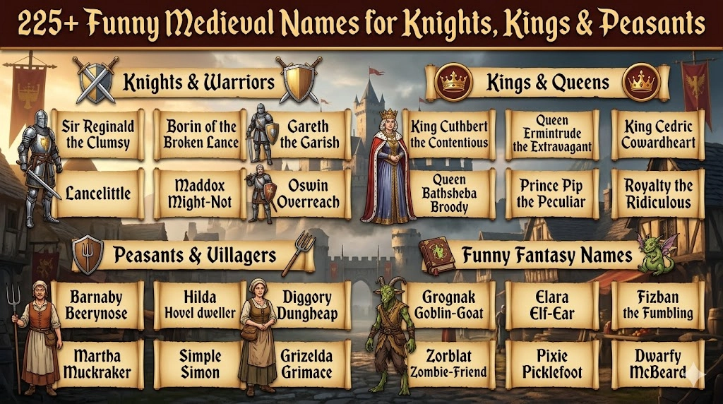 Funny Medieval Names