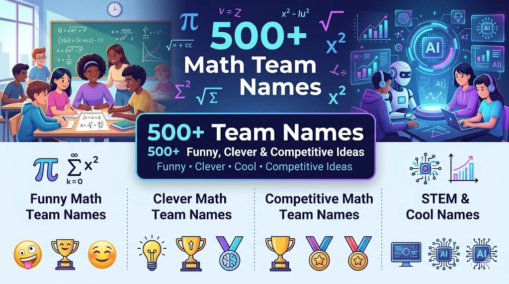 Math Team Names