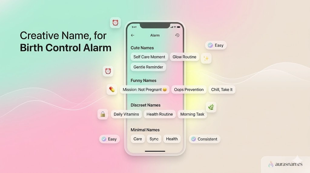 Names for Birth Control Alarm