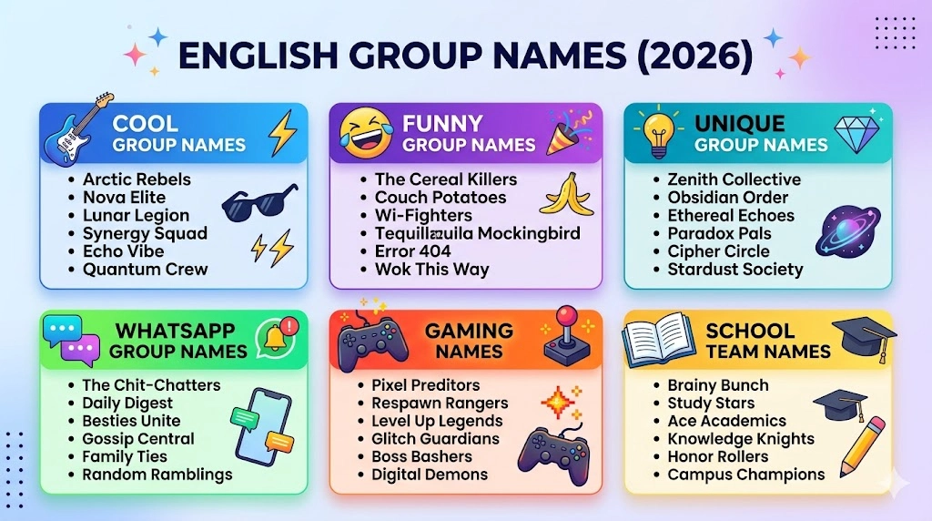 English Group Names