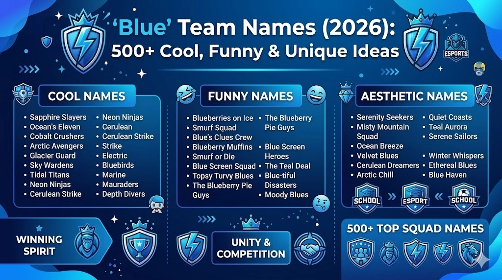 Blue Team Names 