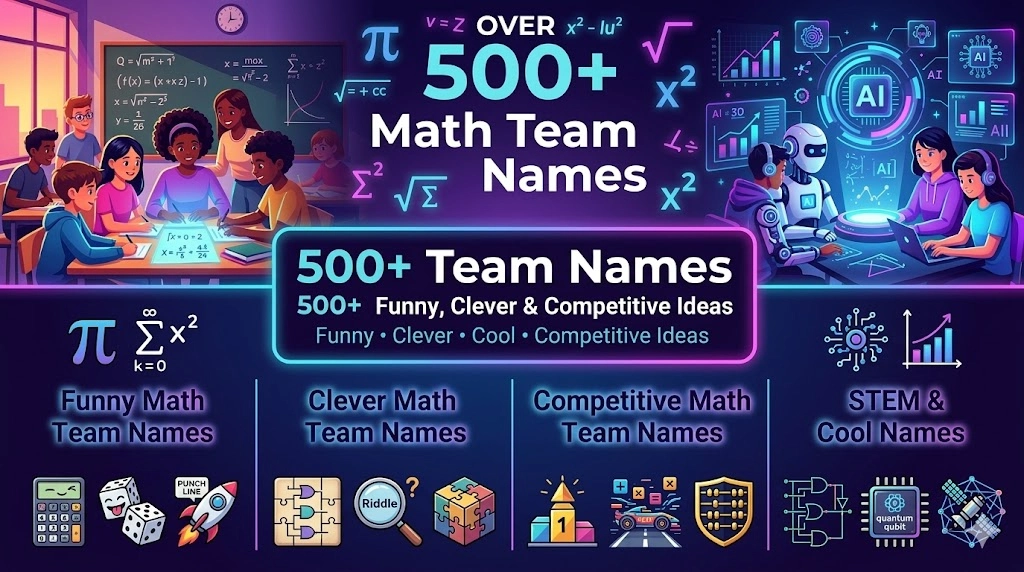 Math Team Names