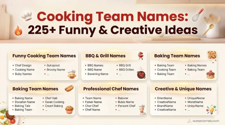 Cooking Team Names