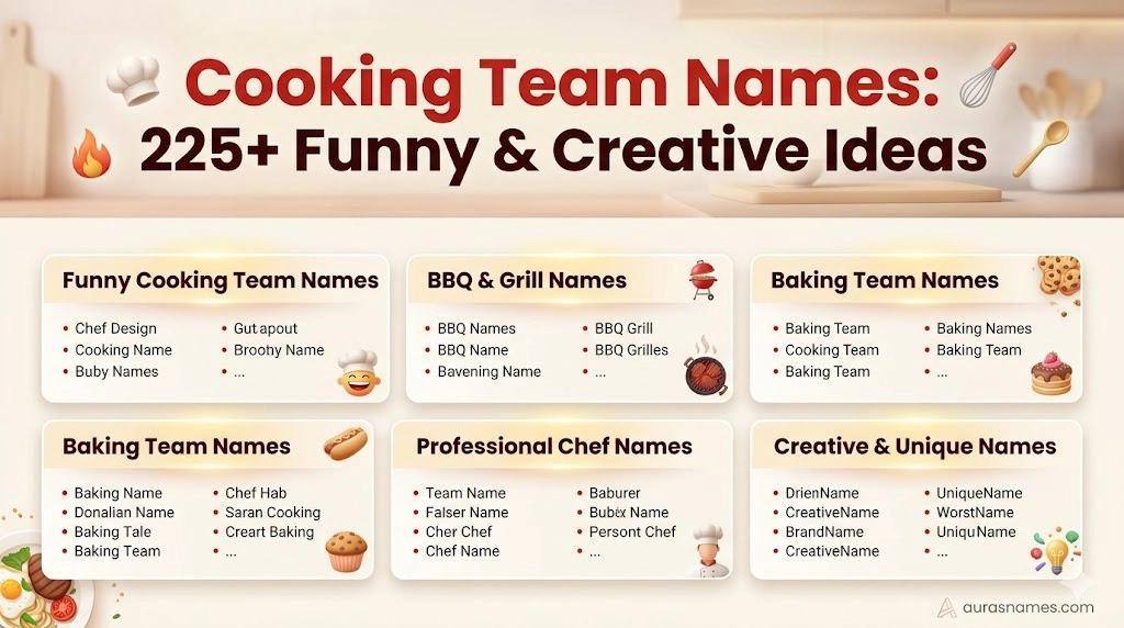 Cooking Team Names