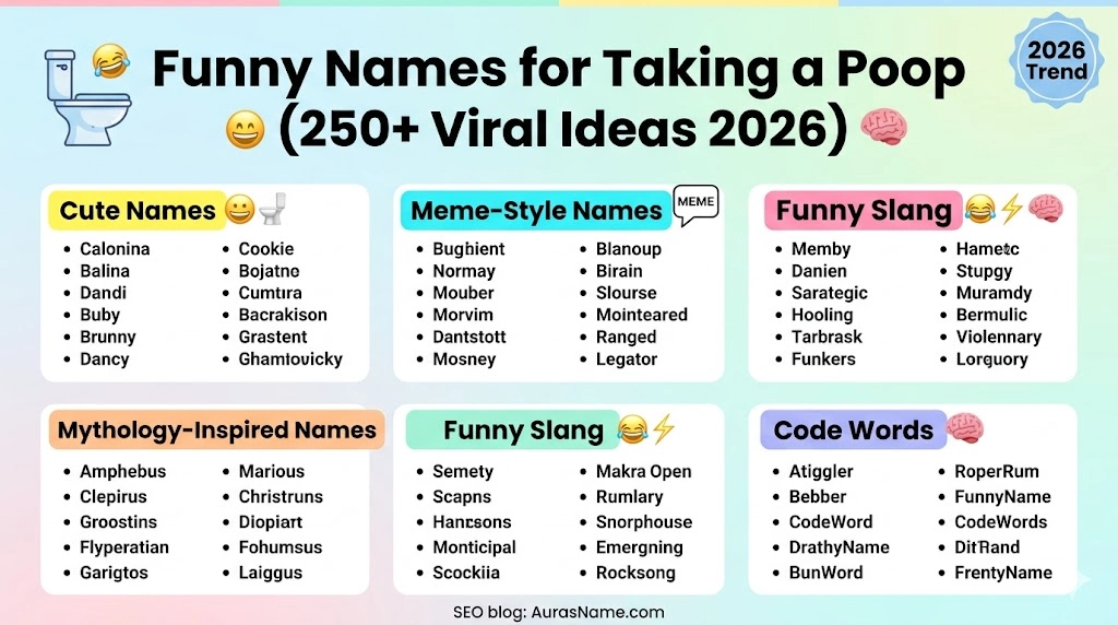 Funny Names for Taking a Poop 