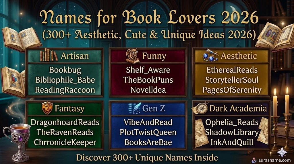 Names for Book Lovers