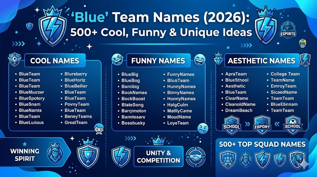 Blue Team Names 