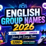 English Group Names
