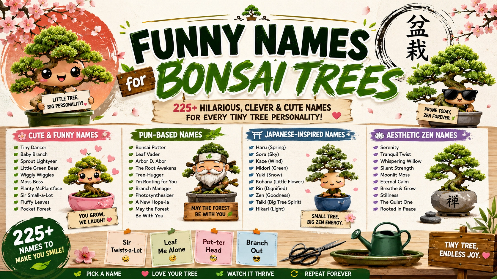 Funny Names for Bonsai Trees