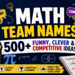 Math Team Names