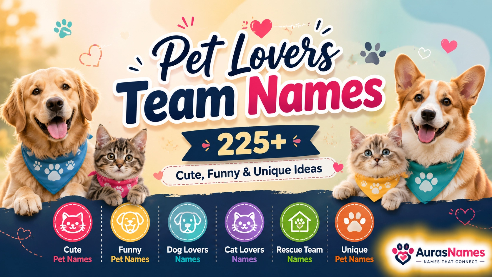 Pet Lovers Team Names
