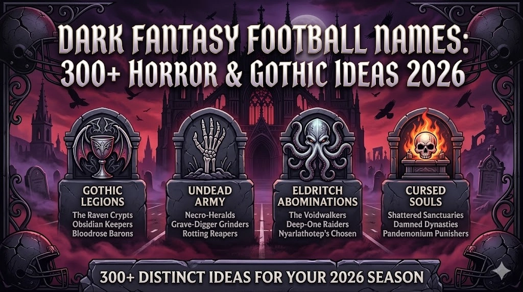 Dark Fantasy Football Names