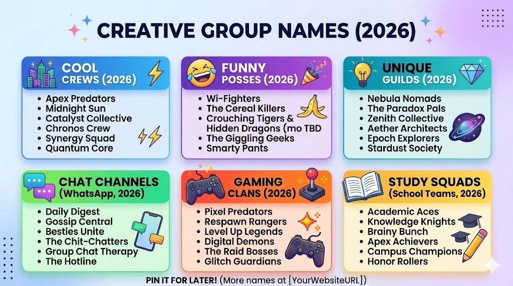 English Group Names