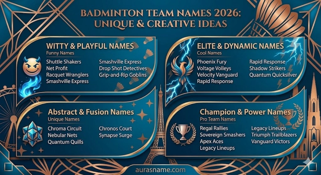 Badminton Team Names 