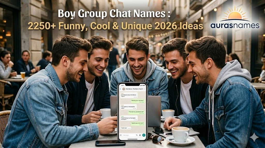 Boy Group Chat Names