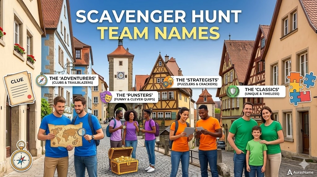 Scavenger Hunt Team Names