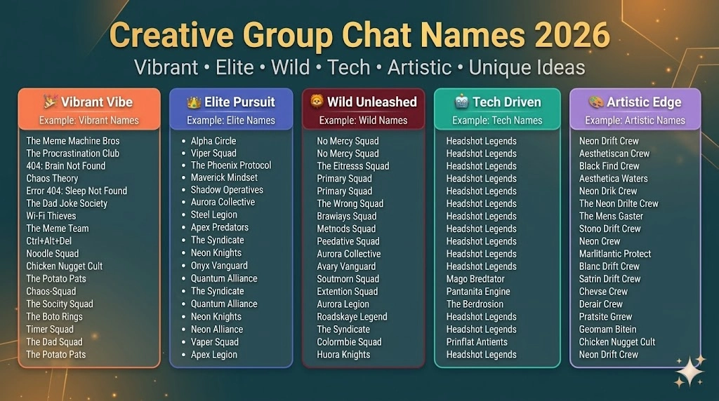 Boy Group Chat Names