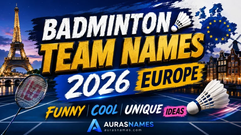 Badminton Team Names