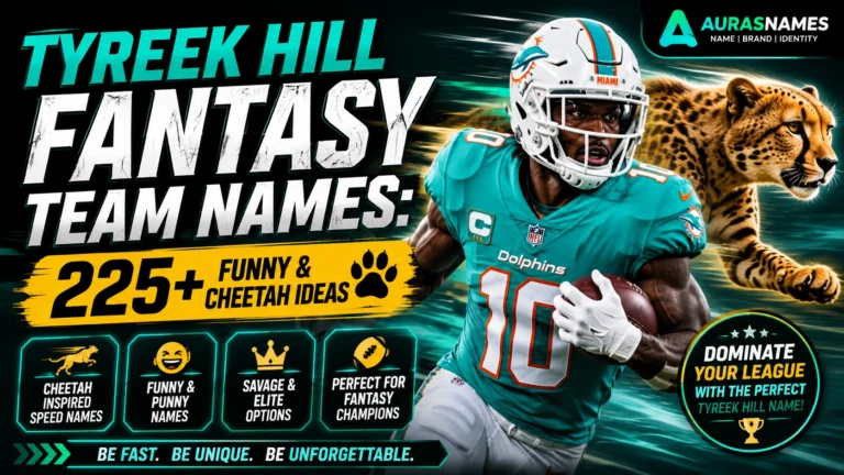 Tyreek Hill Fantasy Team Names
