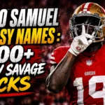 Deebo Samuel Fantasy Names