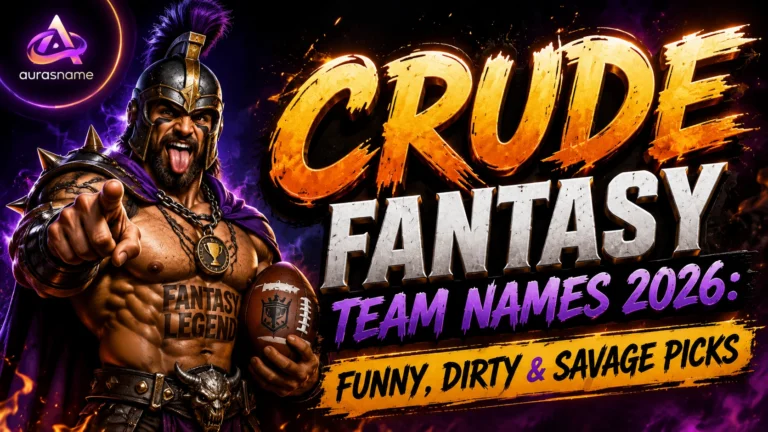 Crude Fantasy Team Names