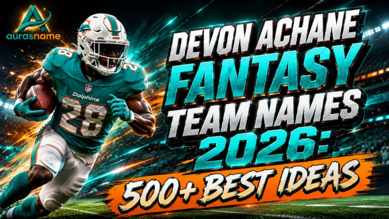 Devon Achane Fantasy Team Names