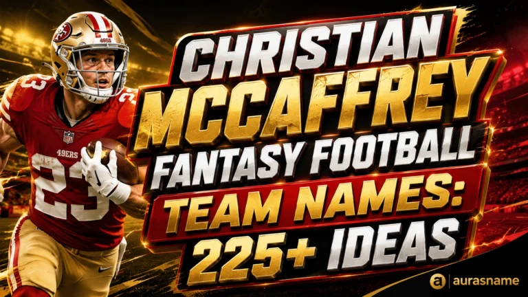 Christian McCaffrey Fantasy Football Team Names
