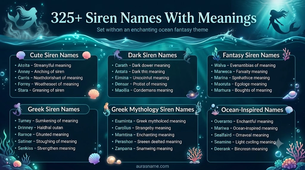Siren Names